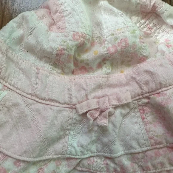 Vintage Gymboree Light Pink Cotton Hat - Picture 2 of 3